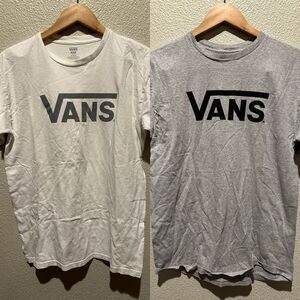 Vans Men’s Round Neck White/Grey Short Sleeve T-Shirt Size M